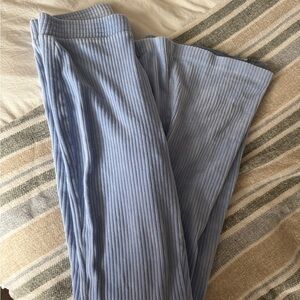 Aerie Sky Blue Ribbed Lounge Pants